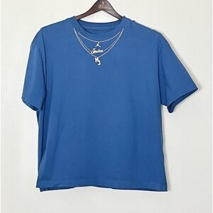 Jordan Heritage Gold‎ Chain T-Shirt Women's Medium Blue Sneakerhead Basketball